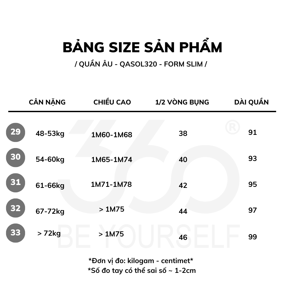Mô tả Quần âu nam cạp chun ẩn điều chỉnh dáng slimfit 360 Boutique quần tây cạp cao chất liệu dày dặn cao cấp - QASOL320 - 5