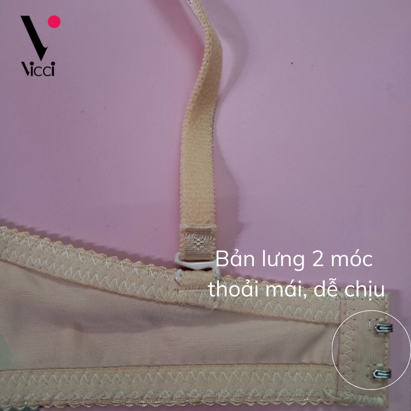 Mô tả Áo ngực nữ Vicci AV.05- AV.06 mỏng, nhẹ, có gọng ôm ngực màu Da - 4