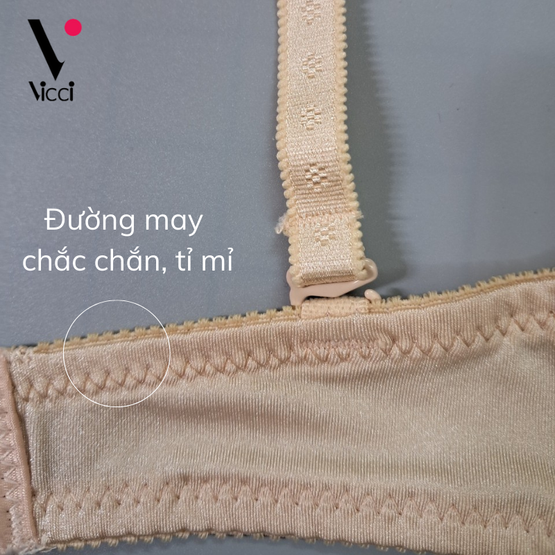 Mô tả Áo ngực nữ Vicci AV.05- AV.06 mỏng, nhẹ, có gọng ôm ngực màu Da - 7