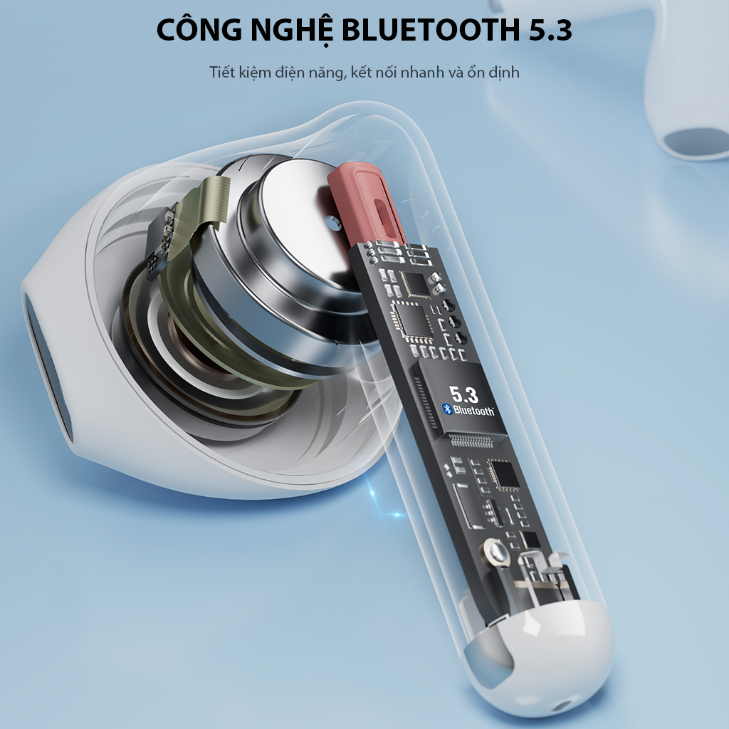 Mô tả Tai Nghe Bluetooth 5.3 Robot Airbuds T60 White Semi In Ear Playtime 36H Chống Nước IPX4 - Hàng Chính Hãng - 2