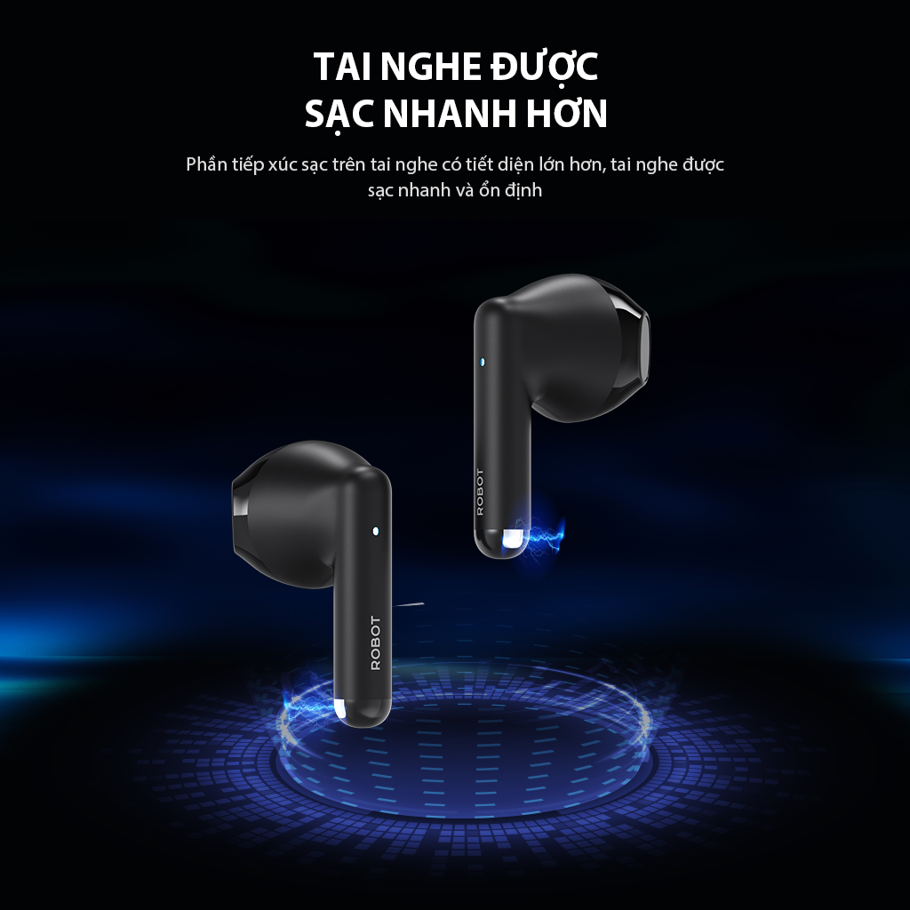 Mô tả Tai Nghe Bluetooth 5.3 Robot Airbuds T60 White Semi In Ear Playtime 36H Chống Nước IPX4 - Hàng Chính Hãng - 5
