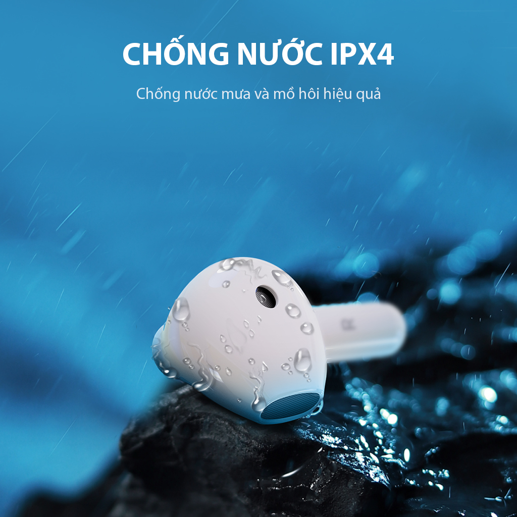 Mô tả Tai Nghe Bluetooth 5.3 Robot Airbuds T60 White Semi In Ear Playtime 36H Chống Nước IPX4 - Hàng Chính Hãng - 7
