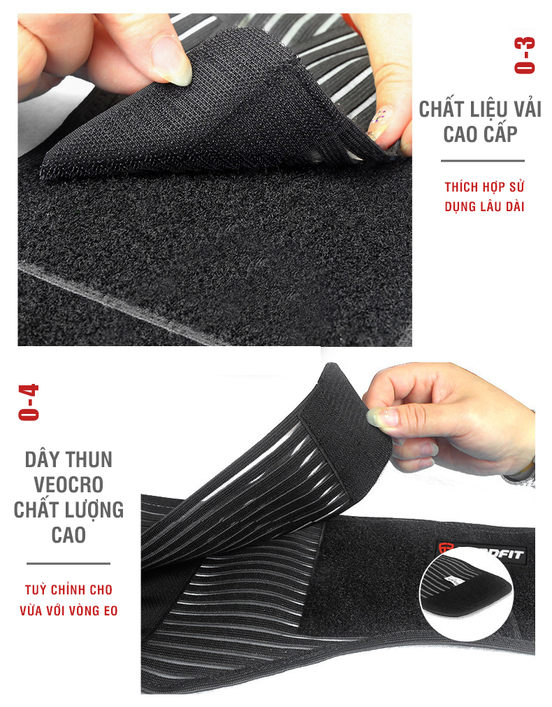 Mô tả Đai lưng cột sống thoáng khí, có thanh nẹp GoodFit GF725WS - 6