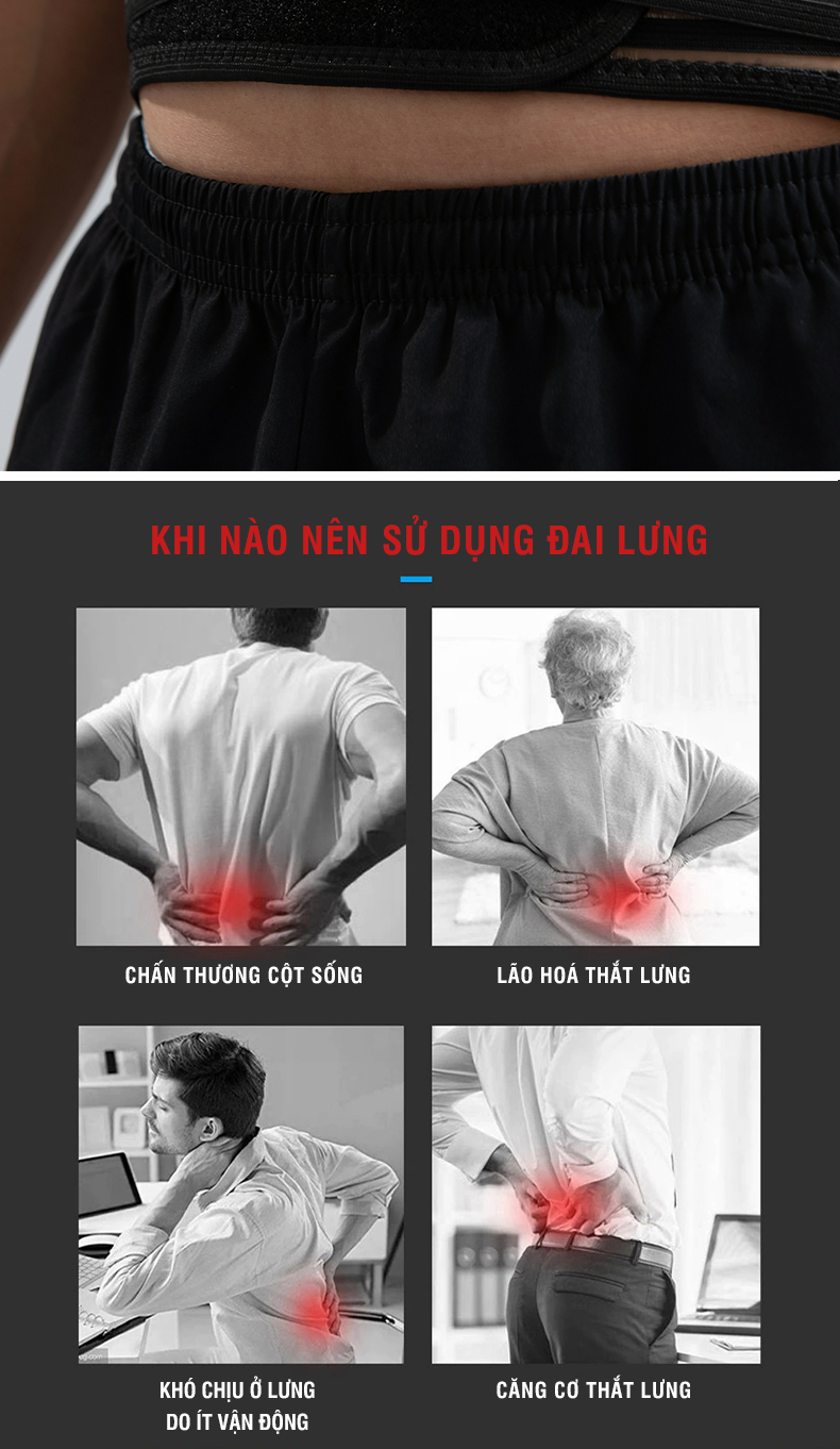 Mô tả Đai lưng cột sống thoáng khí, có thanh nẹp GoodFit GF725WS - 10