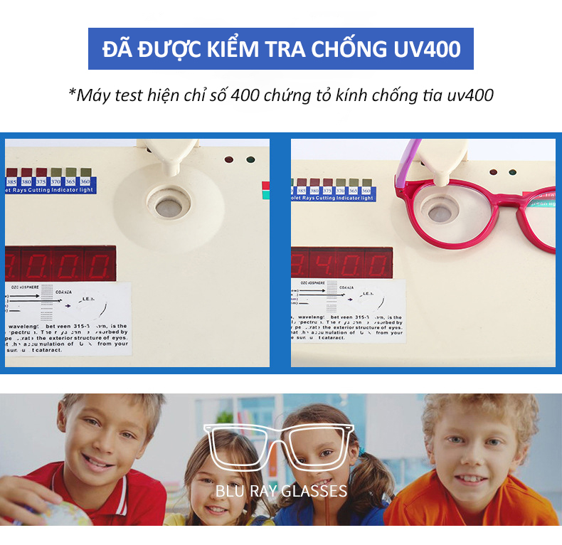 Mô tả Kính Trẻ Em Chống Ánh Sáng Xanh Và Tia UV Cho Bé Học Trên Mạng Gọng TR Siêu Bền Dáng Oval Cho Bé Từ 3-8 Tuổi AK150 - 10