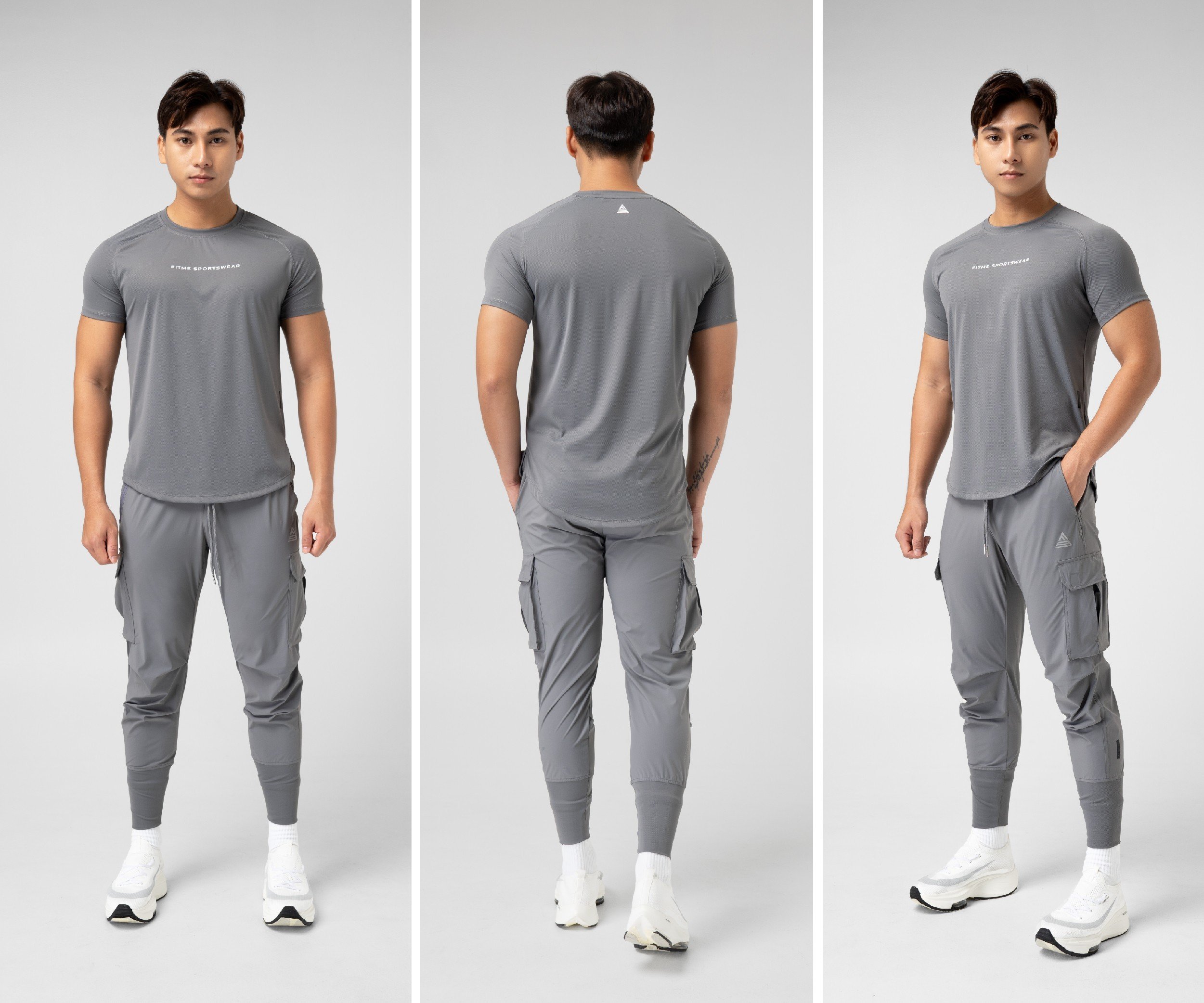 Mô tả Quần jogger thể thao nam Fitme phối túi hộp hỗ trợ tập gym chạy bộ cao cấp JGNAM01 - 5