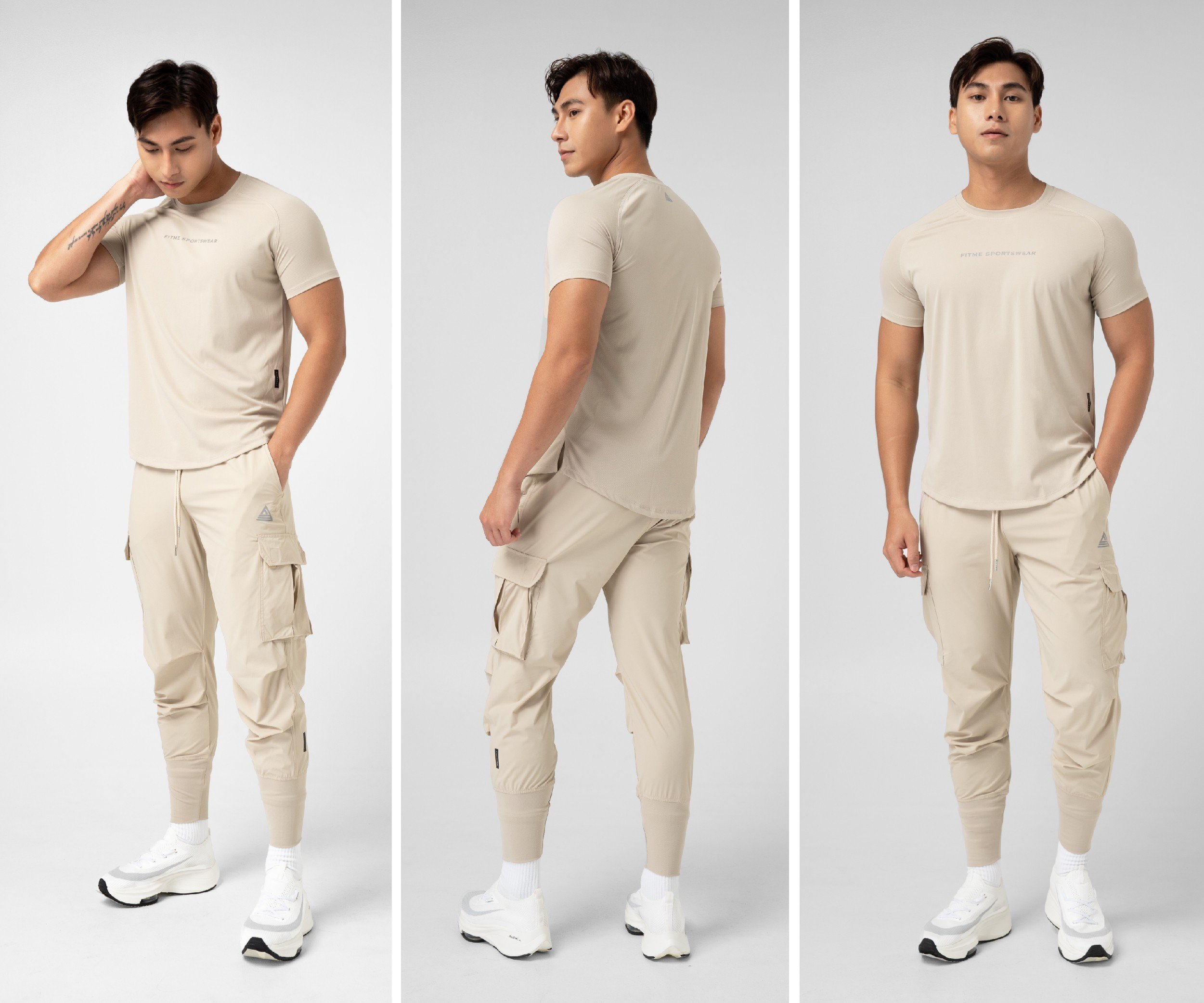 Mô tả Quần jogger thể thao nam Fitme phối túi hộp hỗ trợ tập gym chạy bộ cao cấp JGNAM01 - 9