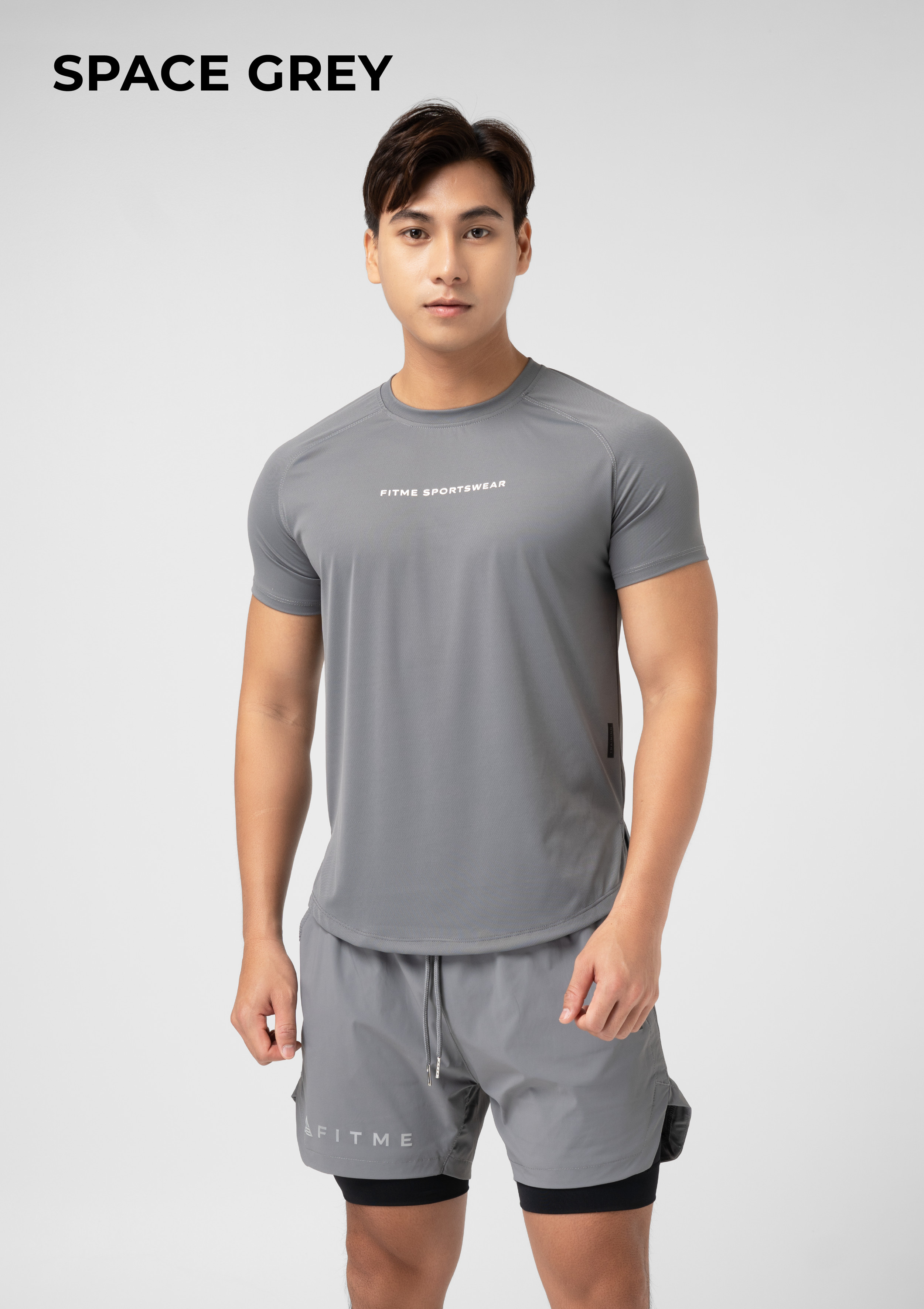 Mô tả Quần đùi thể thao nam 2 lớp Fitme tập gym chạy bộ thun co giãn thoáng khí QN2L03 - 5