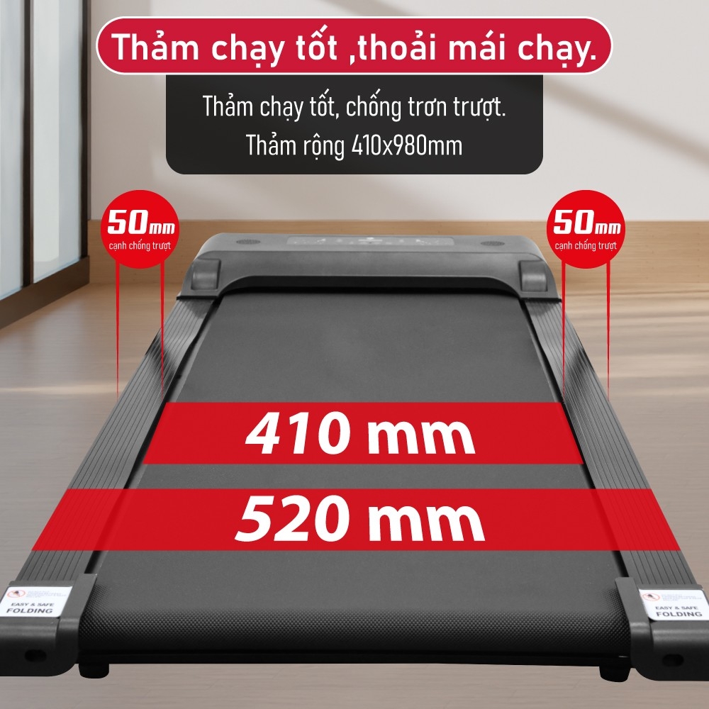Mô tả BG - (Có Điều Khiển Remote) Máy chạy bộ trong nhà máy đi bộ băng chạy chống rung EVA - 9