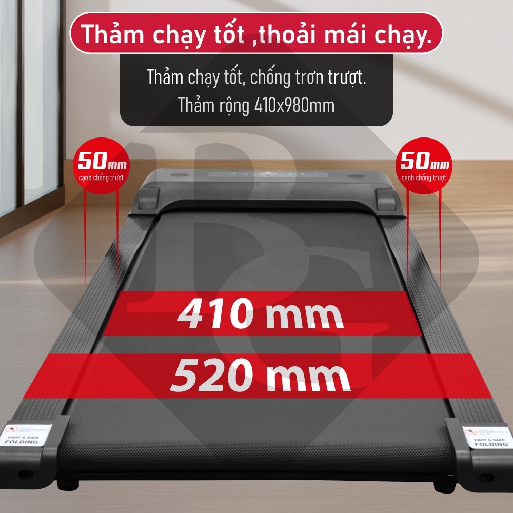 Mô tả BG - (Có Điều Khiển Remote) Máy chạy bộ trong nhà máy đi bộ băng chạy chống rung EVA - 11