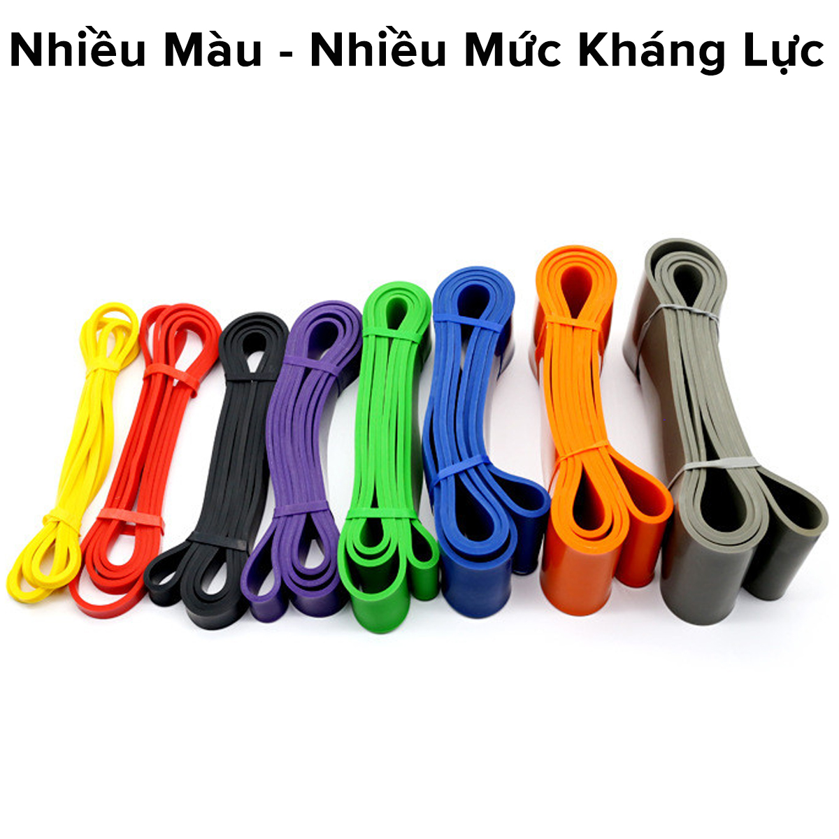 Mô tả Dây Cao Su Kháng Lực Hỗ Trợ Tập Gym Lên Xà, Dây Kháng Lực Tập Toàn Thân Powerband Đa Năng Thể Thao Chính Hãng Amalife - 4