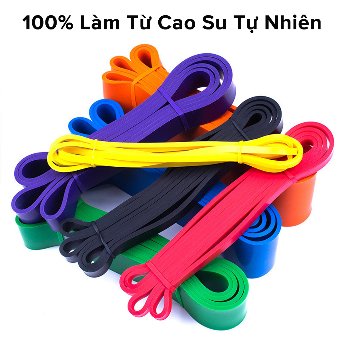 Mô tả Dây Cao Su Kháng Lực Hỗ Trợ Tập Gym Lên Xà, Dây Kháng Lực Tập Toàn Thân Powerband Đa Năng Thể Thao Chính Hãng Amalife - 6