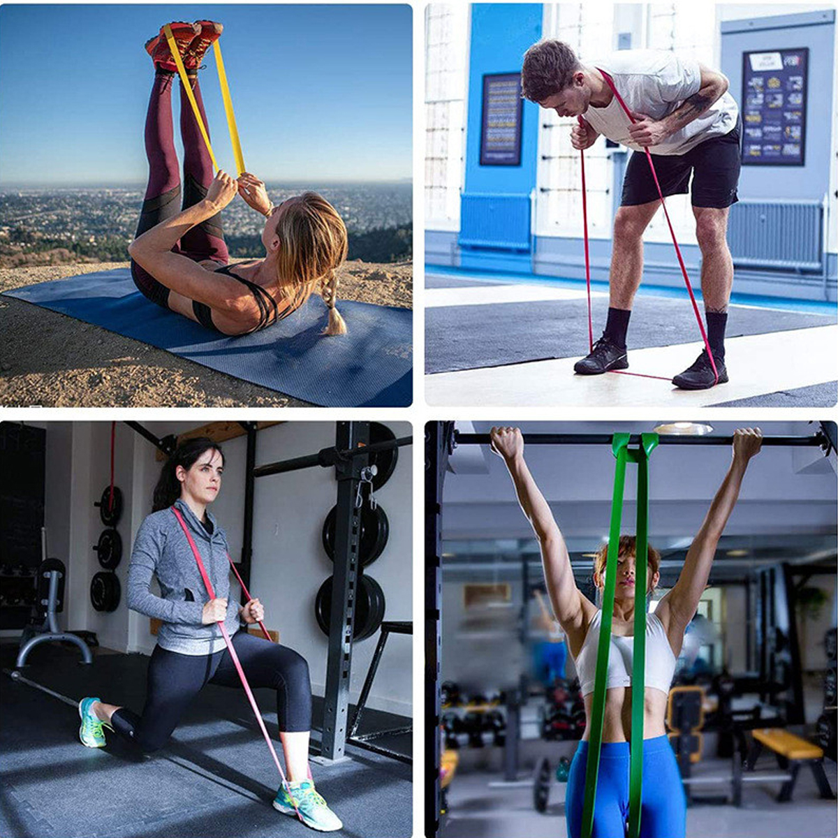 Mô tả Dây Cao Su Kháng Lực Hỗ Trợ Tập Gym Lên Xà, Dây Kháng Lực Tập Toàn Thân Powerband Đa Năng Thể Thao Chính Hãng Amalife - 7