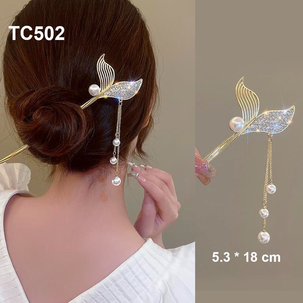 Mô tả GOTI - Trâm Cài Tóc Phong Cách Cổ Điển, Cổ Trang, Hiện Đại Phụ Kiện Trang Trí Dành Cho Nữ TC509 - 1