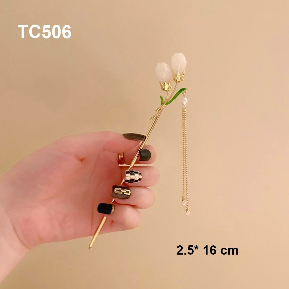 Mô tả GOTI - Trâm Cài Tóc Phong Cách Cổ Điển, Cổ Trang, Hiện Đại Phụ Kiện Trang Trí Dành Cho Nữ TC509 - 3