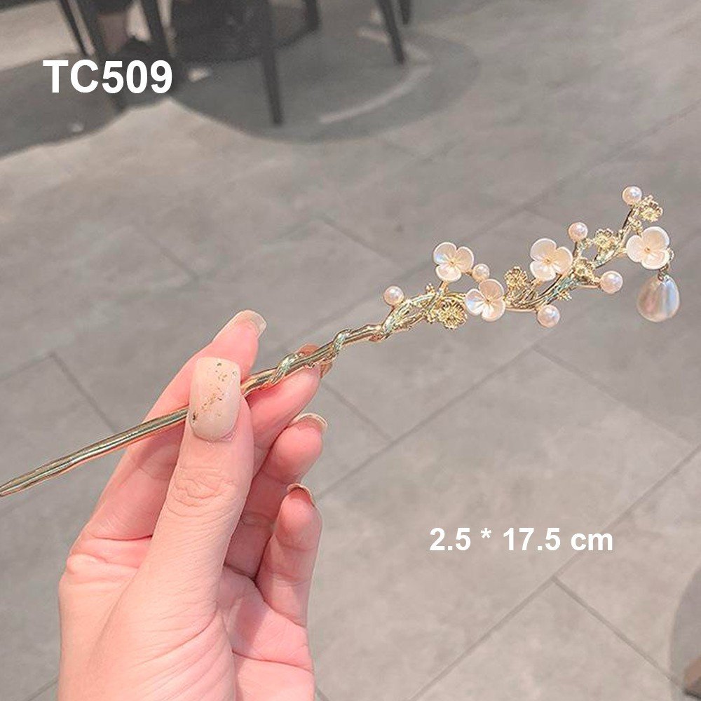 Mô tả GOTI - Trâm Cài Tóc Phong Cách Cổ Điển, Cổ Trang, Hiện Đại Phụ Kiện Trang Trí Dành Cho Nữ TC509 - 5