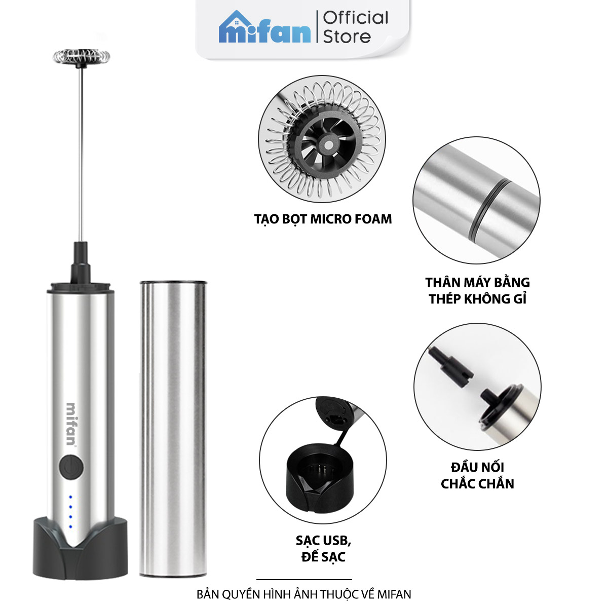 Phụ kiện máy đánh bọt Mifan MF1501G