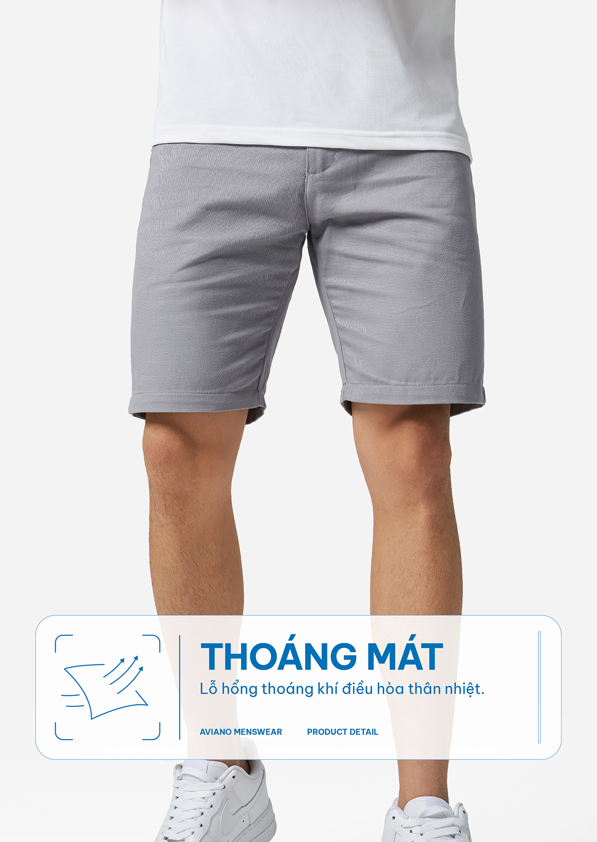 Mô tả Quần Short Kaki nam AVIANO nhiều màu, thời trang, dễ phối đồ - 5
