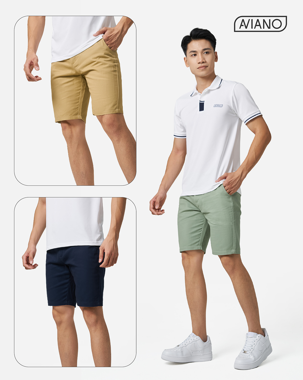 Mô tả Quần Short Kaki nam AVIANO nhiều màu, thời trang, dễ phối đồ - 6