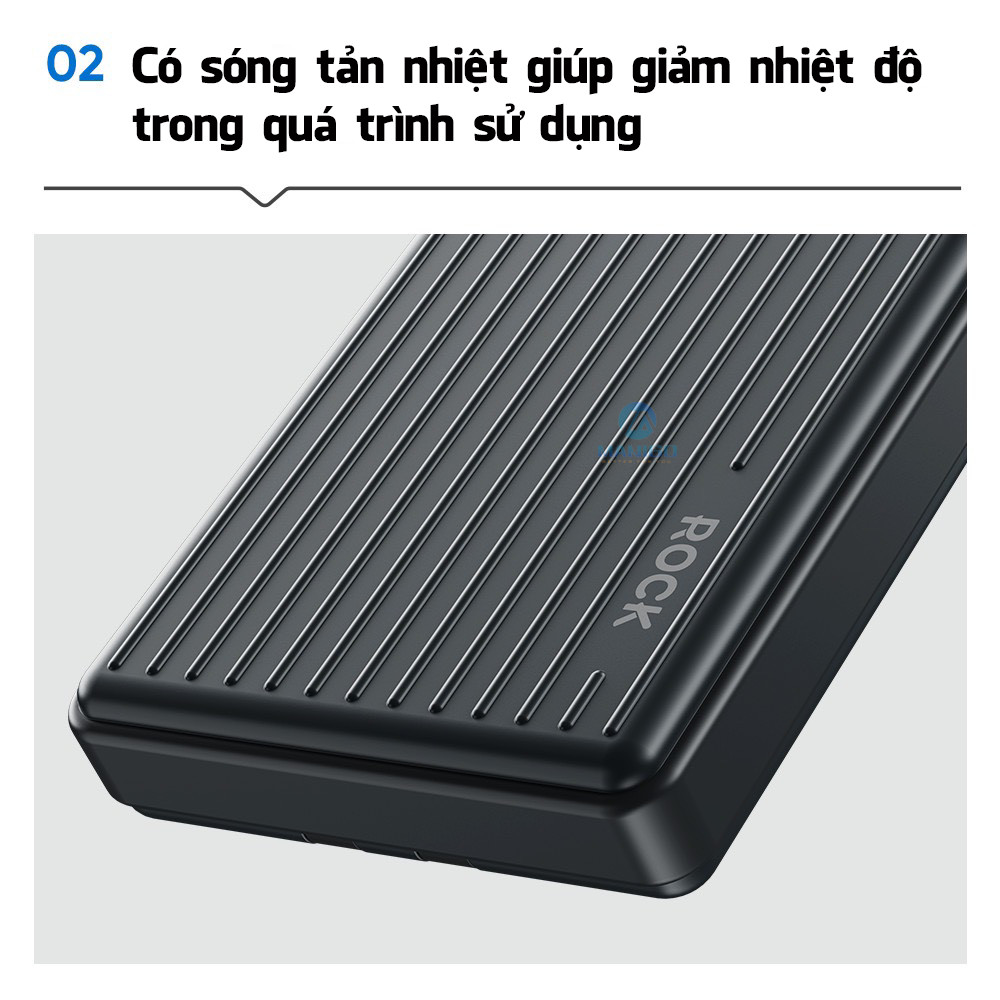 Mô tả Pin Sạc Dự Phòng Dòng Du Lịch Rockspace P91 Sạc Nhanh PD20W 10000mA Hàng chính hãng bảo hành 12 - 4