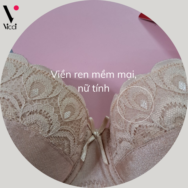 Mô tả Áo ngực nữ có gọng, mỏng không đệm Vicci AV.05 - AV.06 ôm ngực - 7