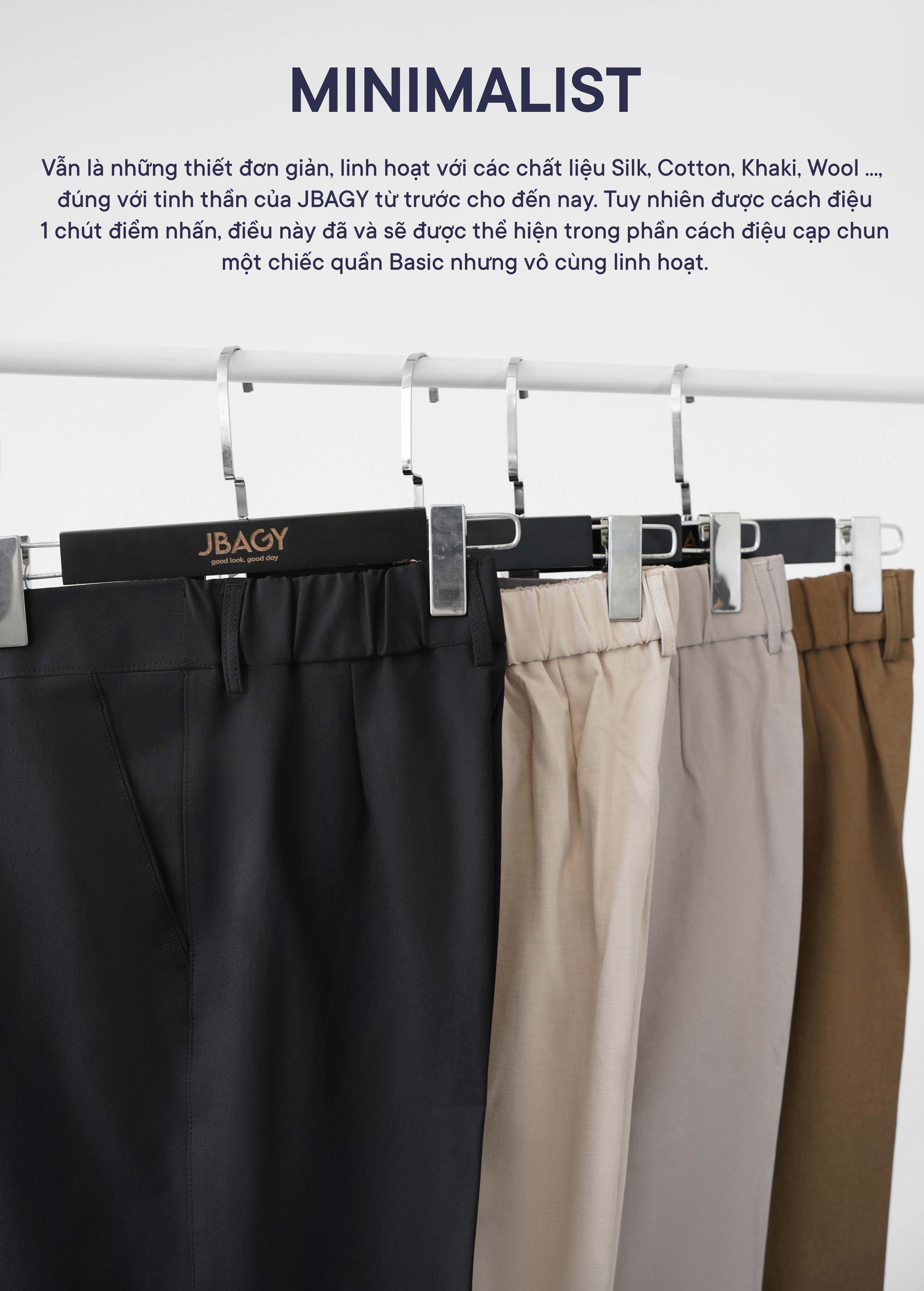Mô tả Quần kaki nam JBAGY dáng baggy, co giãn cạp chun ẩn tinh tế - JD0103 - 10