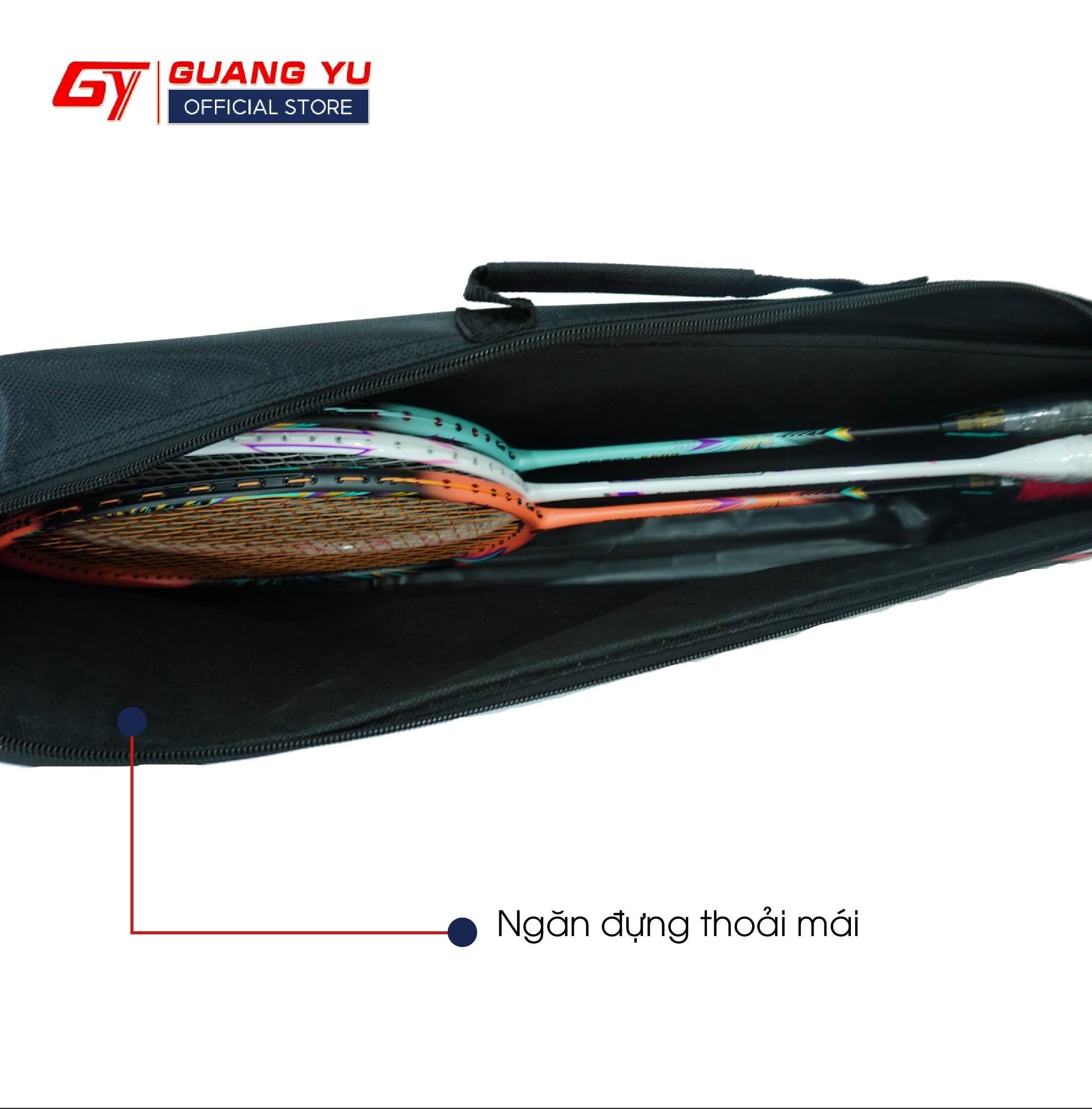 Mô tả Túi Đựng Vợt Cầu Lông Kuno 1 Ngăn Lớn, Chống Thấm Nước - 2