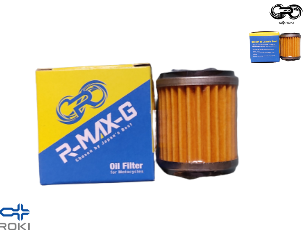Mô tả Lọc dầu R-MAX-G của ROKI JAPAN cho xe Yamaha Exciter 135/150 - 1