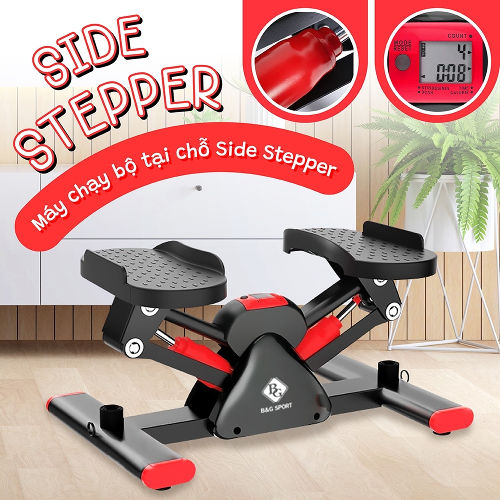 Mô tả BG (Tặng kèm dây kéo + Thảm lót ) Máy chạy bộ Side Stepper 3 màu có sẵn máy tập chạy bộ mini stepper - 3