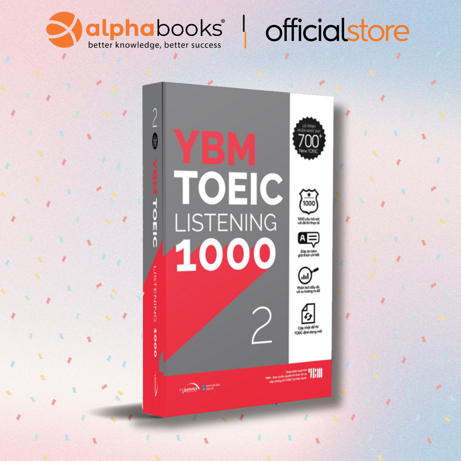 Mô tả Sách > Combo YBM TOEIC 1000 (Trọn Bộ 4 Cuốn) - Chinh Phục Lộ Trình Toeic 500+ Đến 700+ (Alpha Books) - 5