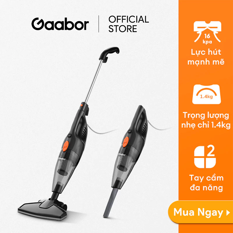 Máy hút bụi Gaabor GVCW-M15AS dạng cần đẩy
