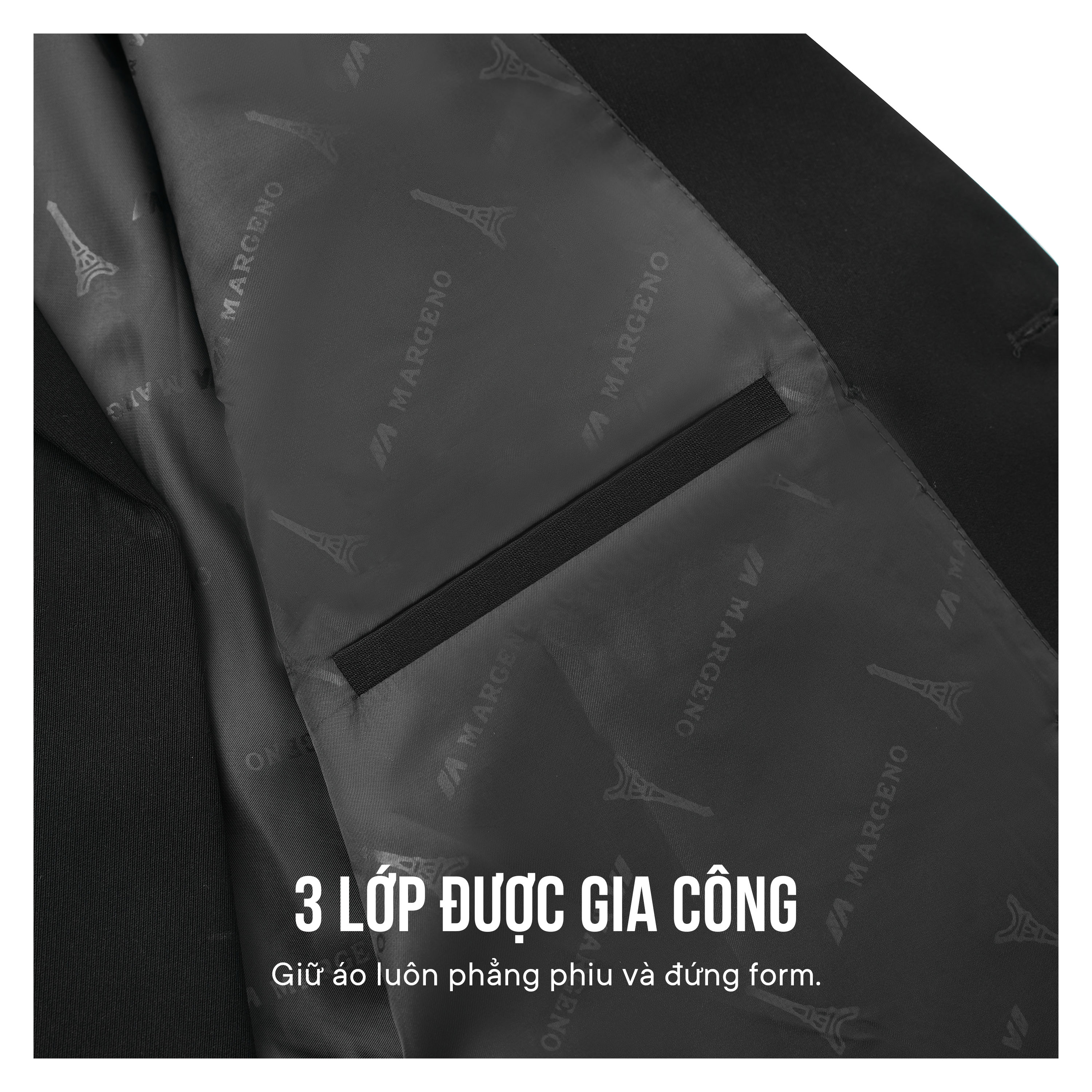 Mô tả Áo Blazer Nam 6 Nút có Đệm Vai Thương Hiệu JBAGY - 4 lớp chất lượng cao - JK0104 - 4