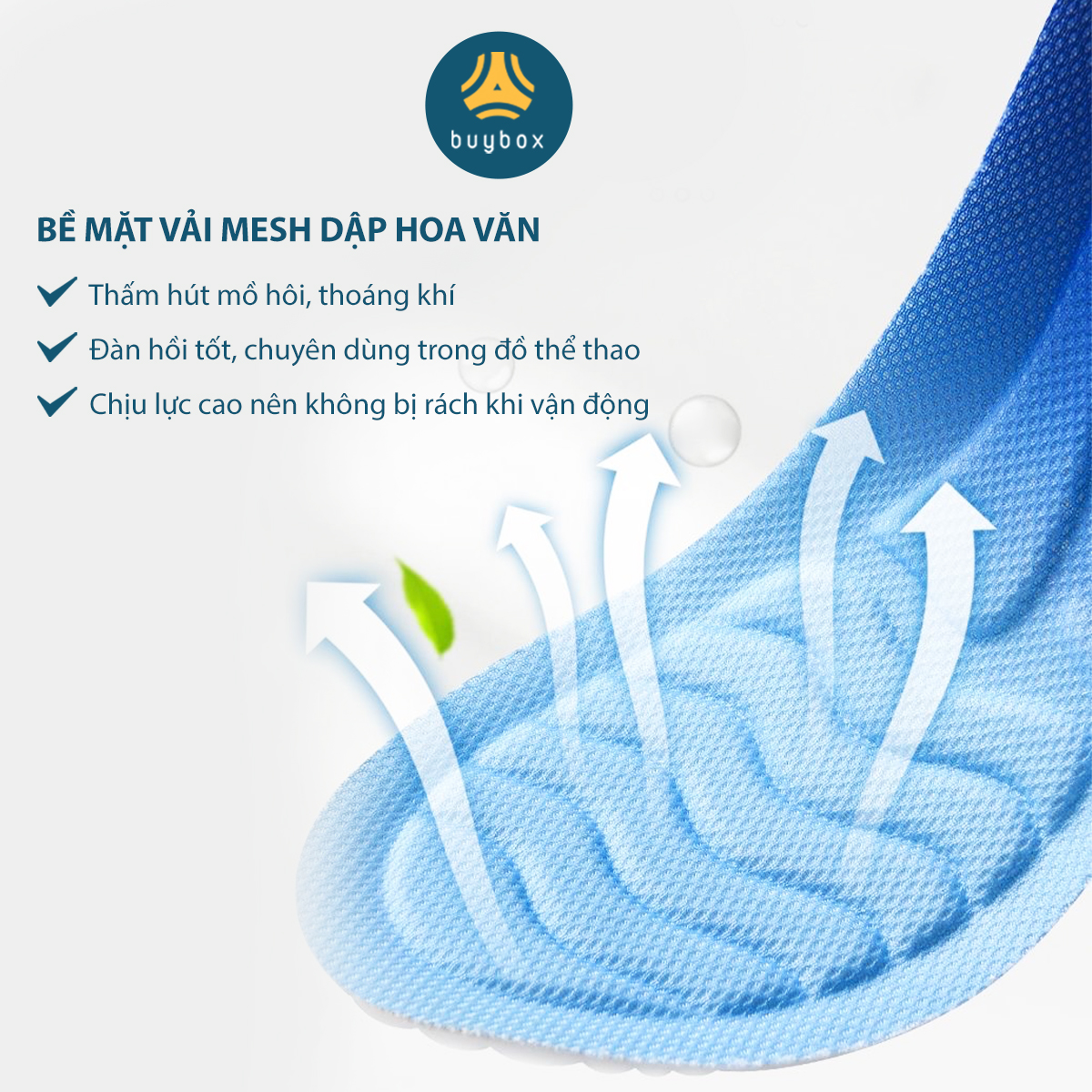 Mô tả Lót Giày Thể Thao Nam Nữ, Đế Lót Giày Cao Cấp - buybox - BBPK364 - 5
