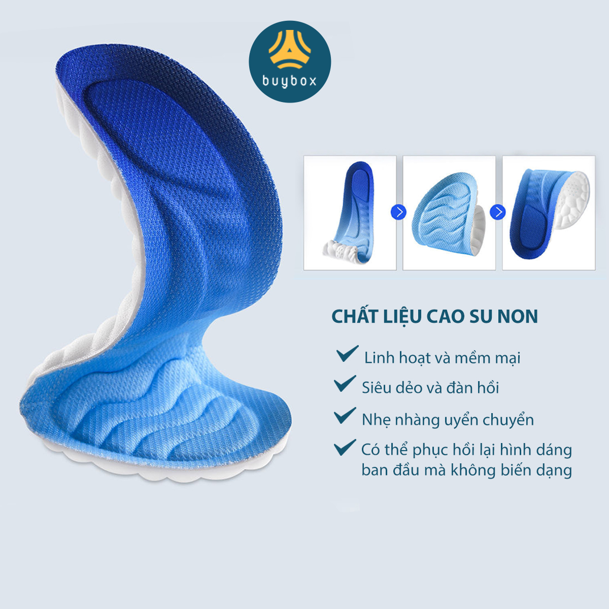 Mô tả Lót Giày Thể Thao Nam Nữ, Đế Lót Giày Cao Cấp - buybox - BBPK364 - 7