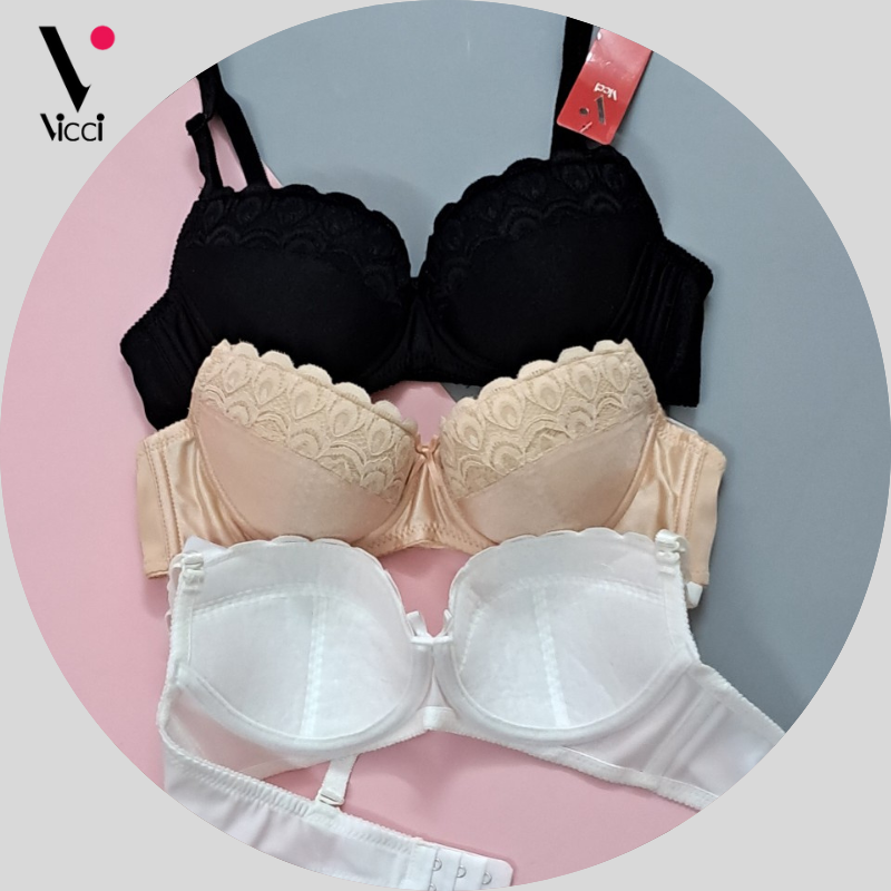 Mô tả Áo ngực nữ có gọng, mỏng không đệm Vicci AV.05 - AV.06 ôm ngực - 3