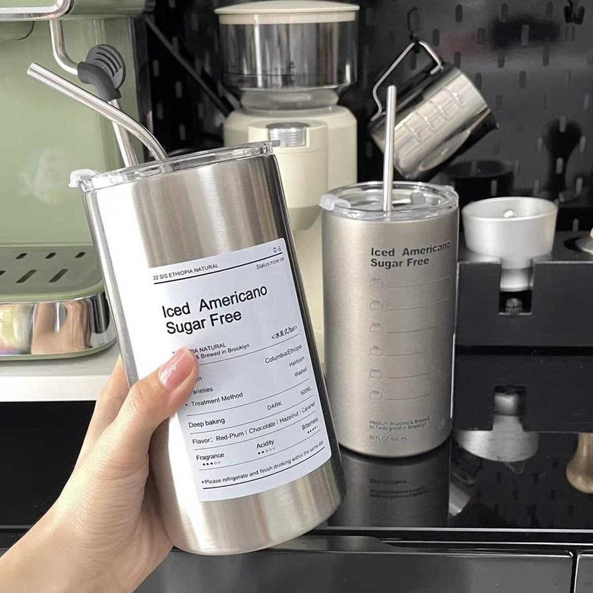 Bình giữ nhiệt Amalife Iced Americano 600ml
