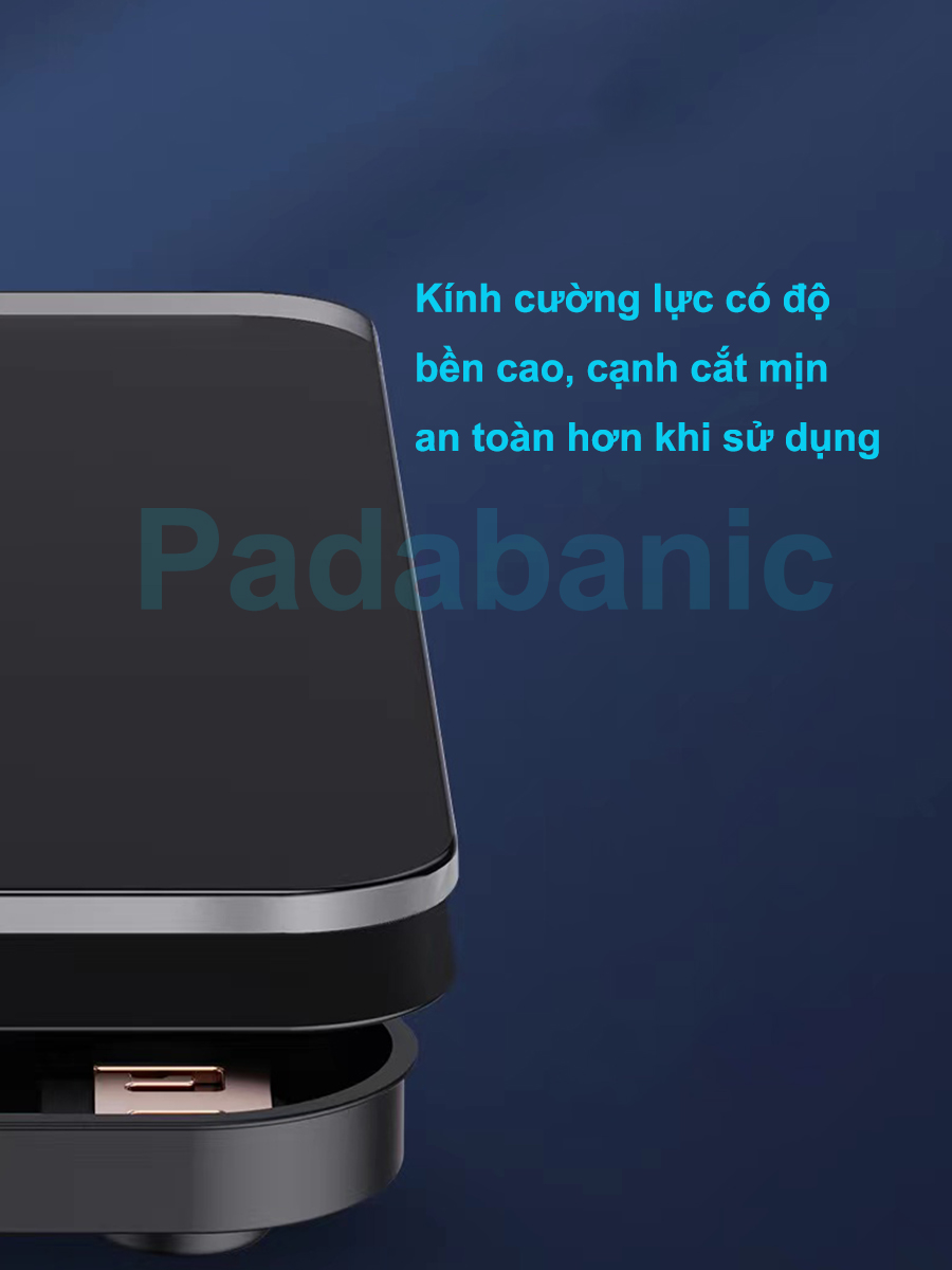 Mô tả Cân Điện Tử Padabanic 1000 Sạc Pin Tiện Lợi Hiển Thị Nhiệt Độ Phòng Tặng Kèm Thước Dây Đo - 1