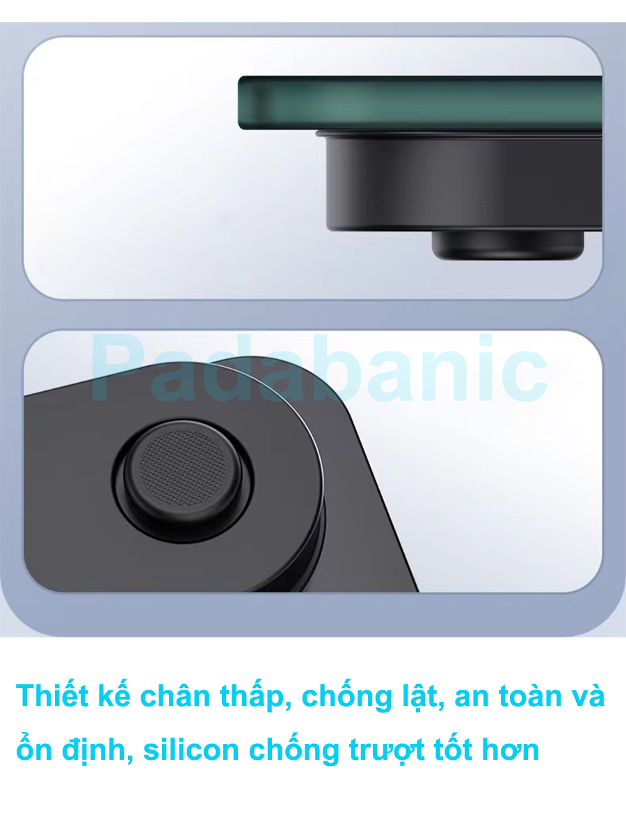 Mô tả Cân Điện Tử Padabanic 1000 Sạc Pin Tiện Lợi Hiển Thị Nhiệt Độ Phòng Tặng Kèm Thước Dây Đo - 3