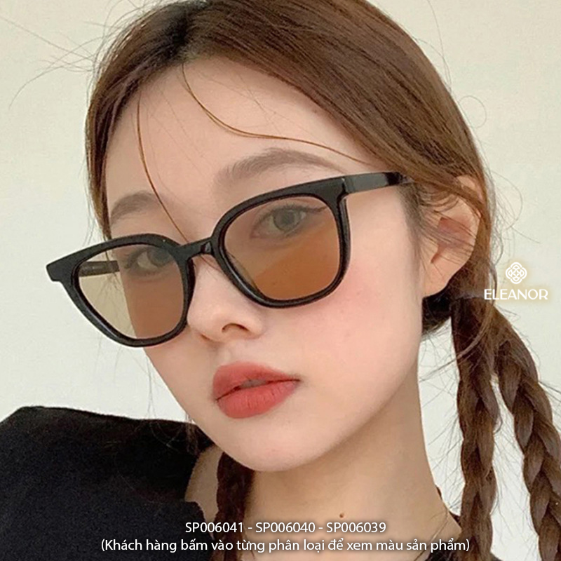 Mô tả Kính râm nam nữ Eleanor Accessories thiết kế hình tròn kính mát cá tính phụ kiện thời trang 6039 - 1