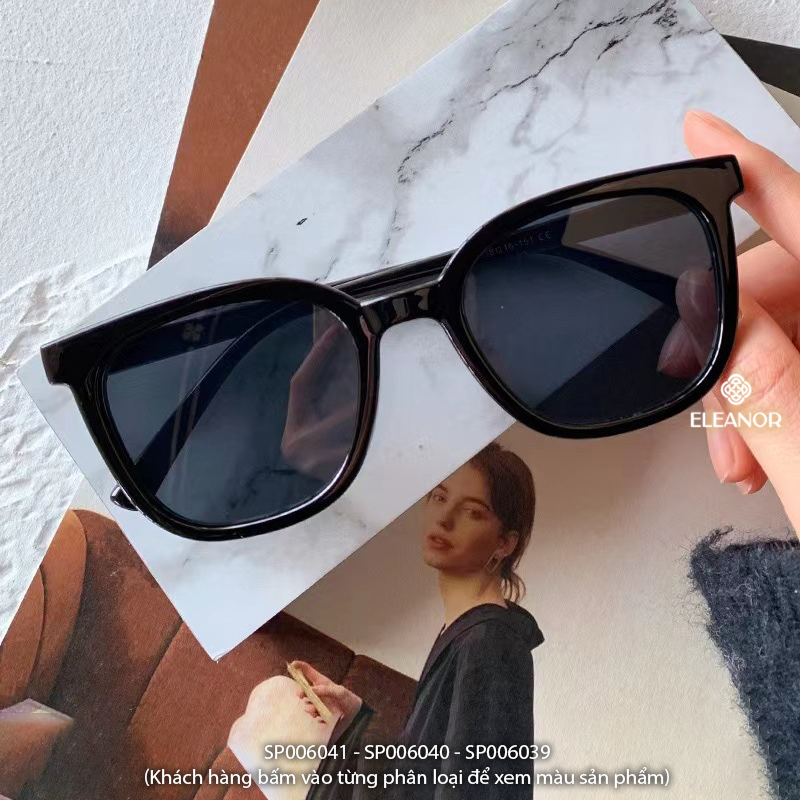 Mô tả Kính râm nam nữ Eleanor Accessories thiết kế hình tròn kính mát cá tính phụ kiện thời trang 6039 - 4