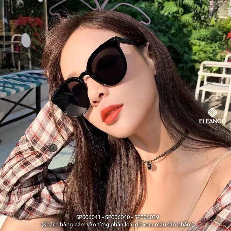 Mô tả Kính râm nam nữ Eleanor Accessories thiết kế hình tròn kính mát cá tính phụ kiện thời trang 6039 - 5