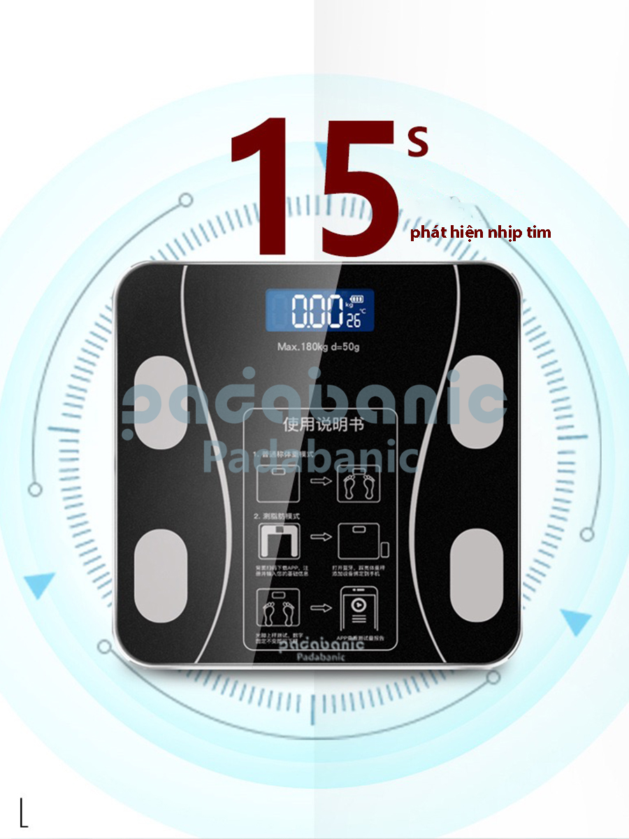 Cân Điện Tử Padabanic 202 - Kết nối Bluetooth