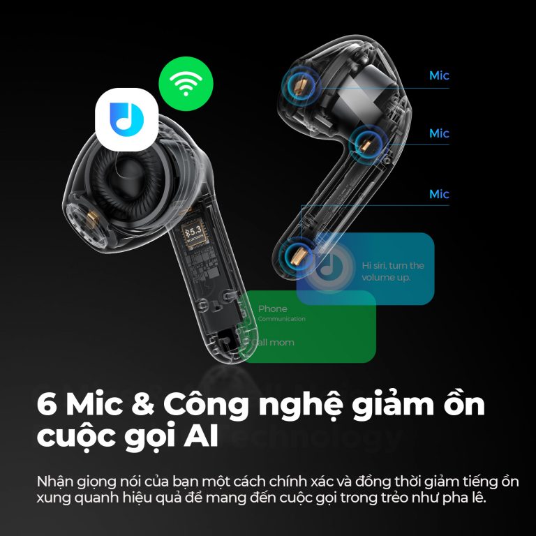 Mô tả Tai Nghe Nhét Tai EarBud Bluetooth SoundPEATS Air4 Lite - Bảo Hành 12 Tháng - 2