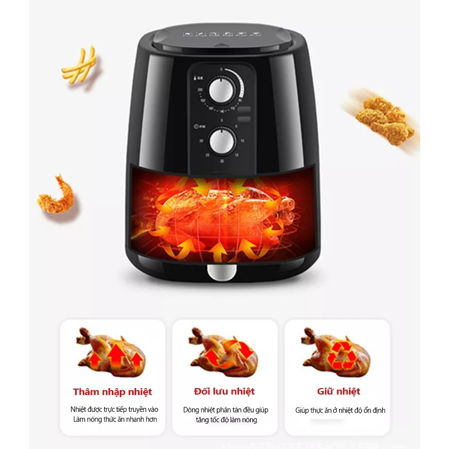 Nồi Chiên Không Dầu KAW Đa Chức Năng