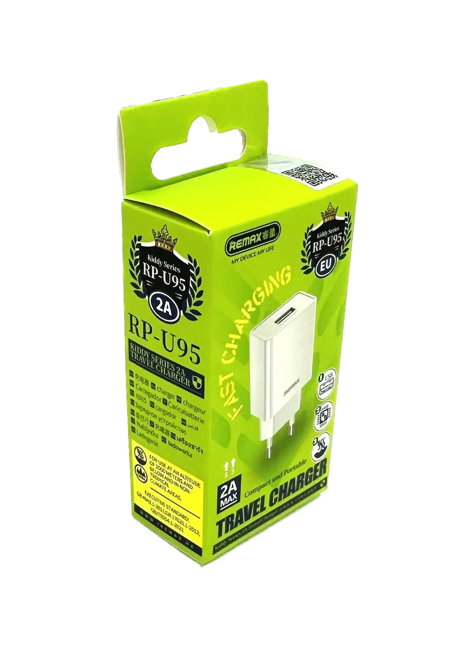 Mô tả Bộ củ cáp sạc Remax U95 hỗ trợ sạc 10w cho điện thoại, tai nghe, loa buetooth - Phúc Phụ Kiện Remax - 2