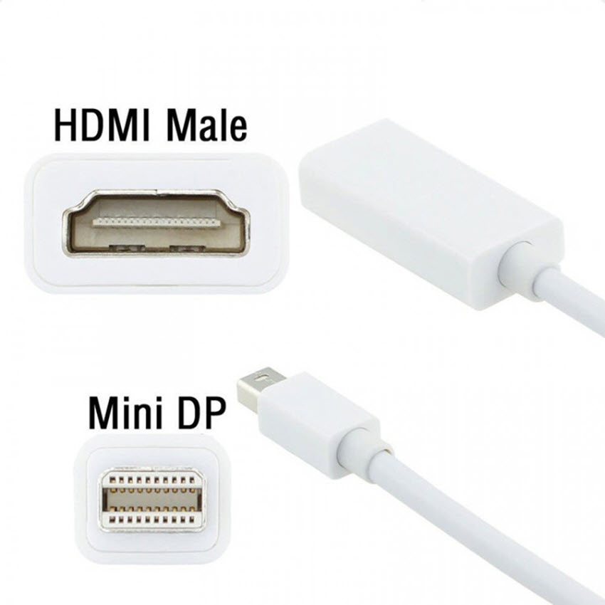 Dây chuyển đổi từ cổng Mini Displayport sang HDMI - Full HD 1080 tặng 1 ...