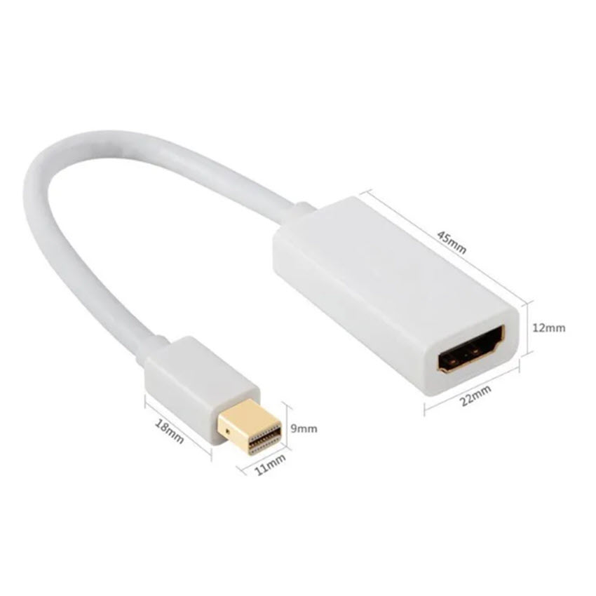 Dây chuyển đổi từ cổng Mini Displayport sang HDMI - Full HD 1080 tặng 1 ...