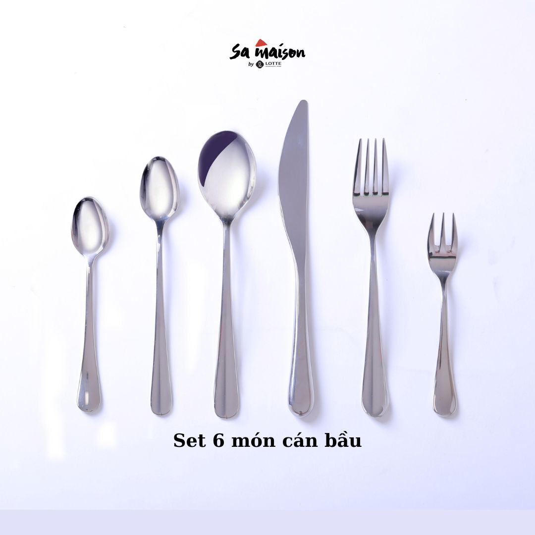 Mô tả Set dụng cụ bàn ăn dao thìa nĩa muỗng Sa Maison cao cấp xuất Châu Âu - 1