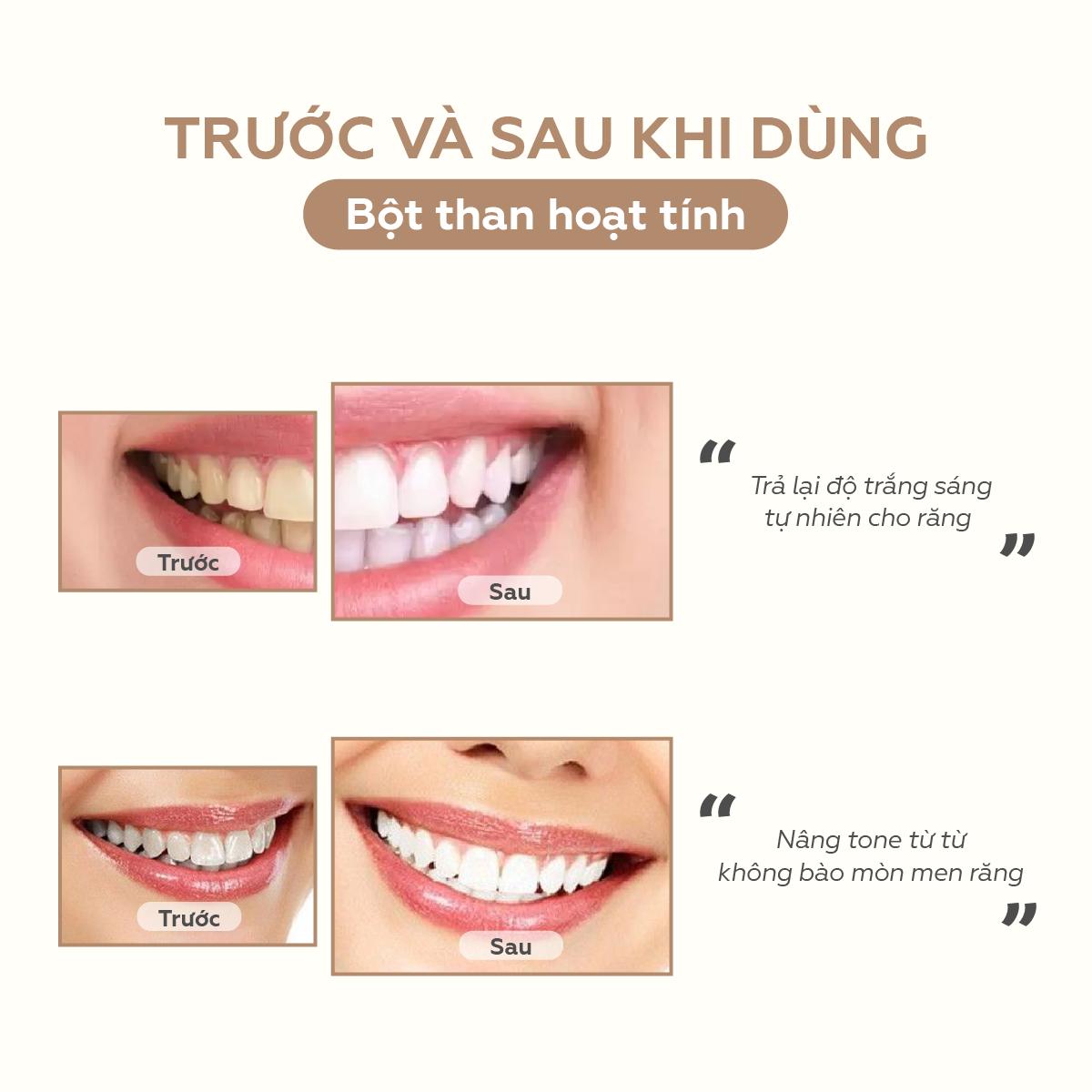 Mô tả Bột than hoạt tính trắng răng UMIHOME (30g) - Bột trắng răng tự nhiên, sạch mảng bám, khử mùi răng miệng, ngừa sâu răng - 4