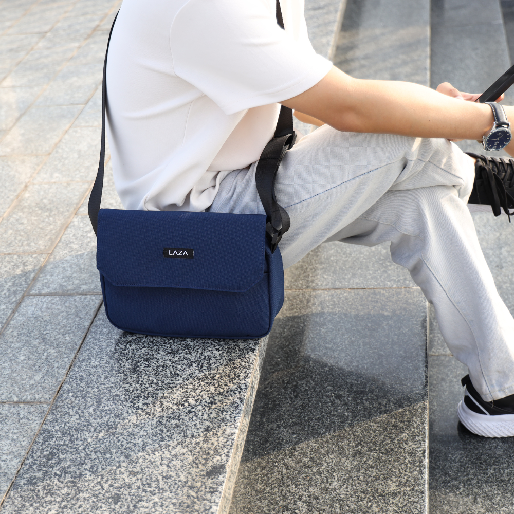 Mô tả Túi đeo messenger nam nữ LAZA Suma Bag 473S - Chất liệu canvas trượt nước - Bảo hành chính hãng - 1